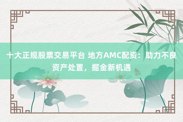 十大正规股票交易平台 地方AMC配资：助力不良资产处置，掘金新机遇